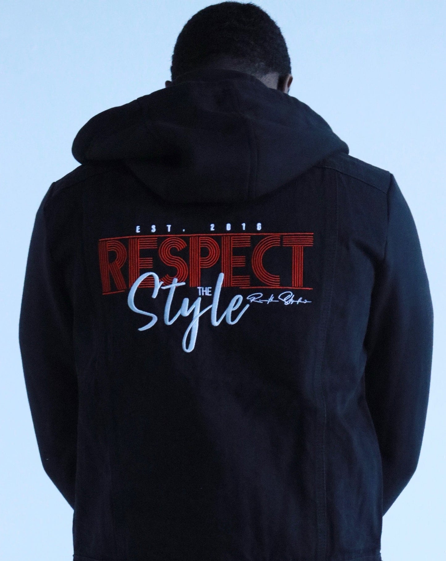 Respect The Style Classic Black Denim Jacket!