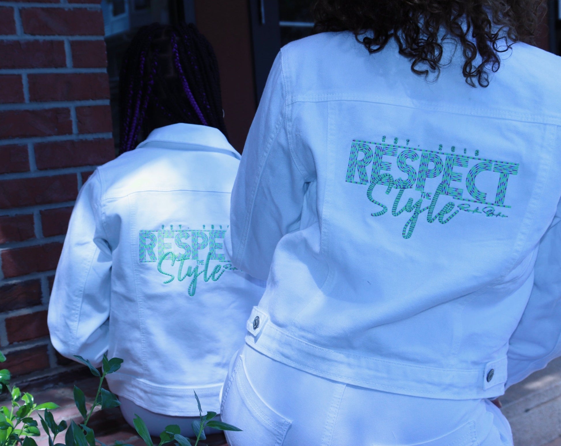 Respect The Style White Denim Jacket!