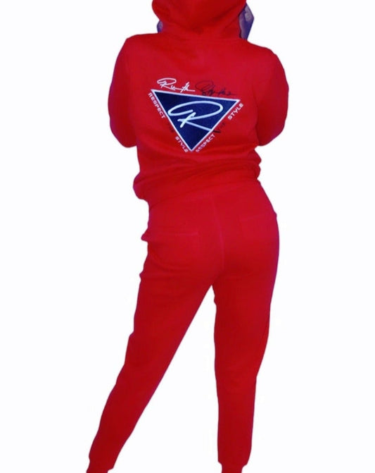 Respect the Style Red Jogger Set