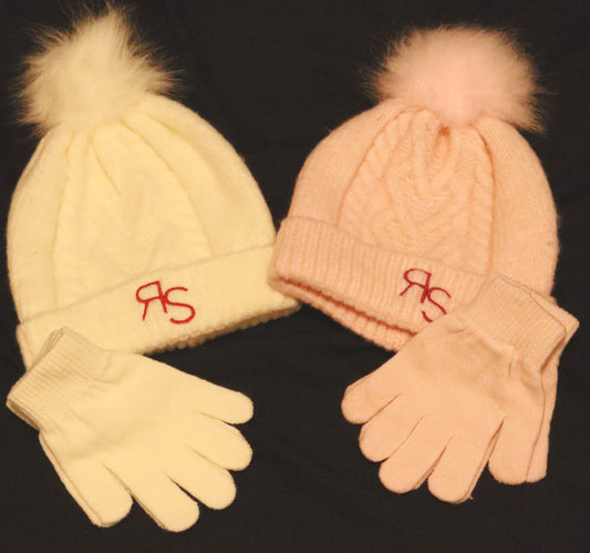 Girls R.S Beanie and Glove Set