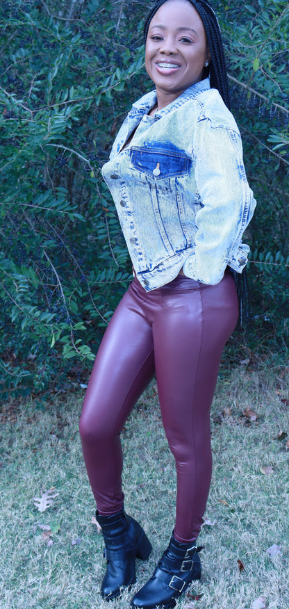 Ruth Stylez High-Waist Faux Leather Leggings – Respect The Style by Ruth  Stylez